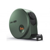 Рулетка HT8519L 5м х 19мм Home Series Green, софттач пластик, Deli