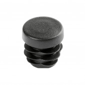 Заглушка для труб D-25 круглая, черная 26-0040