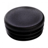 Заглушка для труб D-40 круглая, черная 26-0090