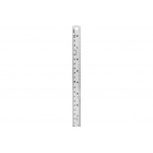 Линейка DL8020Y стальная 200мм, нержавеющая сталь Deli