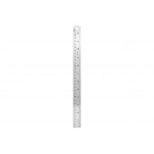 Линейка DL8030Y стальная 300мм, нержавеющая сталь Deli