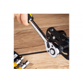 Набор DL0012T торцевых головок с трещоткой, 12 предметов, 1/4" (5,6,7,8,9,10,11,12,13,14 мм), Deli