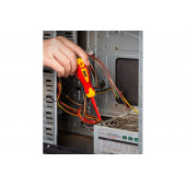 Отвёртка DL514080 диэлектрическая до 1000В крестовая PH1х80 мм Deli