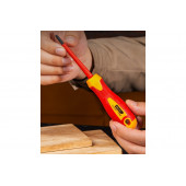 Отвёртка DL514080 диэлектрическая до 1000В крестовая PH1х80 мм Deli