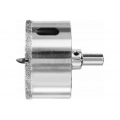 Коронка 676280 алмазная 80 мм с центрирующим сверлом по керамограниту и керамике "Rennbohr"