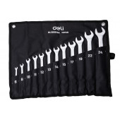 Набор DL130012A комбинированных ключей 12шт, Deli