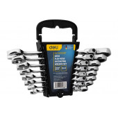 Набор DL140208T ключей с трещоткой и шарниром 72 зуба 8шт, Deli