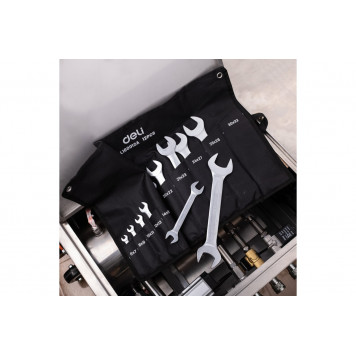 Набор DL160012A рожковых ключей 12шт, Deli-3