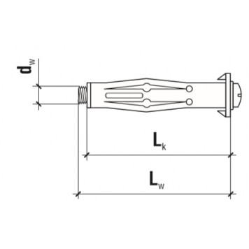 Дюбель Molli 4х46 мм (23), уп 100шт.-2