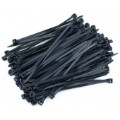 Хомут-стяжки ленточные 8*400 (7,6*400) черные уп 100шт