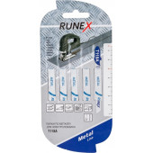 Полотно 555001 по металлу T118A (HSS, 75x50 мм), 5 шт. Runex