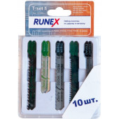 Набор полотен 555805 по дереву и металлу T-SET, 10 шт. Runex