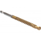 Сверло-фреза универсальное 8х112 мм, титановое покрытие Hagwert