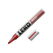 Маркер LEKO STANDART с нитроэмалью красный, уп 12шт