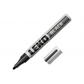 Маркер LEKO STANDART с нитроэмалью черный, уп 12шт