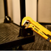 Ключ трубный DL105155 рычажный №2 420 мм (прямые губки 0-55 мм) Deli