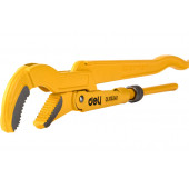 Ключ трубный DL105255 рычажный №2 420 мм (изогнутые губки 0-55 мм) Deli