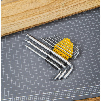 Ключи DL3088 шестигранные с шаром, набор из 9 шт. (1,5-10 мм) Deli-5