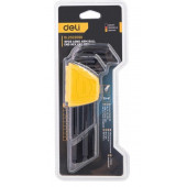 Ключи DL232209H шестигранные с шаром, набор из 9 шт. (1,5-10 мм) Deli