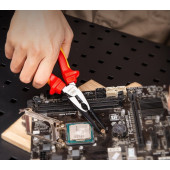 Плоскогубцы DL512108 диэлектрические до 1000В, удлиненные (тонкогубцы) 200 мм Deli