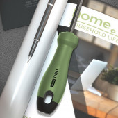 Отвёртка шлицевая HT1055L "Home Series Green" двухсторонняя SL5+PH1х100 мм Deli