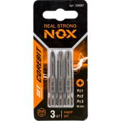 Набор бит SET3 E6,3 PZ1,2,3-50, 3 шт карта COREBIT NOX