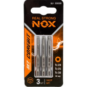 Набор бит SET3 E6,3 Tx20,25,30-50, 3 шт карта COREBIT NOX