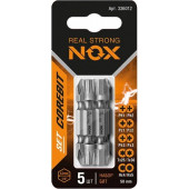 Набор бит SET5 2Х PH1xPH2, PZ1xPZ2, PH3хPZ3, Tx25xTx30, Hex4xHex5-50, 5 шт карта COREBIT NOX