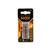 Набор бит 336011 COREBIT SET5 2X PH1-PH2, PZ1-PZ2, PH3-PZ3, Sl3-Sl4, Sl5-Sl6x50 мм, 5 шт карта NOX