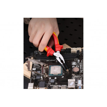 Плоскогубцы DL512106 удлиненные диэлектрический 160мм до 1000В Deli-3