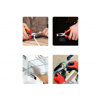 Плоскогубцы DL512106 удлиненные диэлектрический 160мм до 1000В Deli-6