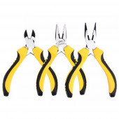 Набор DL103201-3 мини-плоскогубцев (комбинированные 115мм, удлиненный 125мм бокорезы 110мм) Deli