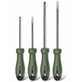 Набор HT1004L отверток "Home Series Green" 4шт SL5x100+SL6x150+PH1x100+PH2x150, Deli