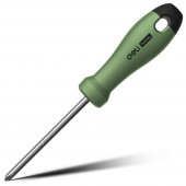 Отвёртка HT1206L крестовая "Home Series Green" PH2x150мм рукоятка из софттач пластика Deli