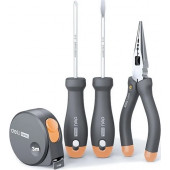 Набор HT0004C ручного инструмента "Home Series Gray" 4 предмета Deli