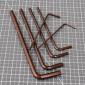 Ключи DL230708G набор шестигранных удлиненных 9шт размеры 1,5,2,2,5,3,4,5,6,8,10мм Deli