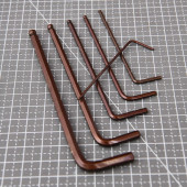 Ключи DL230709G н-р шестигранных с шаром удлиненных 9шт размеры 1,5,2,2,5,3,4,5,6,8,10мм Deli