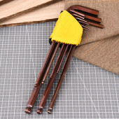 Ключи DL230809G н-р шестигранных с шаром сверхдлинных 9шт размеры 1,5,2,2,5,3,4,5,6,8,10мм Deli