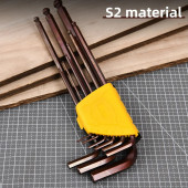 Ключи DL230809G н-р шестигранных с шаром сверхдлинных 9шт размеры 1,5,2,2,5,3,4,5,6,8,10мм Deli