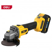 Угловая DC602 шлифмашина аккумуляторная 2АКБ*4Ач + ЗУ, 20В, 125мм, 3500/6000/8500об/мин сумка Deli
