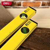 Уровень DL291200 строительный магнитный 3глазка 120 см Deli