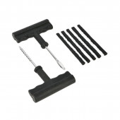 Ремкомплект DL120001 для бескамерных шин (шило, рашпиль, 5 резиновых жгутов) Deli