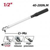 Ключ DL-YN-40200 динамометрический 40-200Нм, 1/2"72 зуба Deli