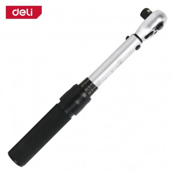 Ключ DL170025 динамометрический 5-25Нм, 3/8"72 зуба Deli Ключ DL170025 динамометрический 5-25Нм, 3/8"72 зуба Deli