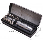 Отвёртка DL8901 ударная с набором бит 13шт Deli