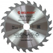 Диск RD142A пильный BELMASH 250x3,0/2,0x32/30, 24T