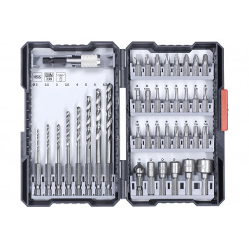 Набор бит, сверл, головок kwb, 39 предметов, кейс