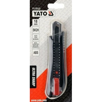 Нож YT-75123 с выдвижным лезвием 18 мм YATO-2