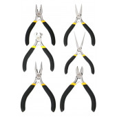 Н-р DL103205-6 мини-плоскогубцев (6 предметов, прорезиненная ручка) Deli