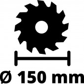 Пила циркулярная акк. PXC TE-CS 18/150 Li - Solo 150мм Einhell 4331220